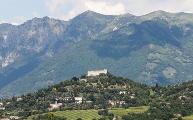 View of the Rocca of Asolo