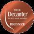 **Bronze** | Decanter 2018